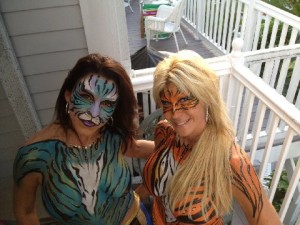 Key West Fantasy Fest Body Painting Cats
