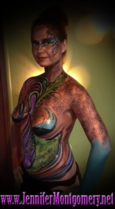 Body Painter Jennifer Montgomery Body Painting Philadelphia and Key West FL  Body Painting Demo Video Shoot