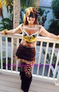 Owl Body Paint Fantasy Fest Key West