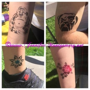 Airbrush Tattoos for College events in Philadelphia PA West Chester University