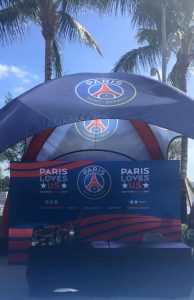 Miami Face Painting Paris Saint Germain Soccer Game with CrazyFaces FacePainting 610.764.0853