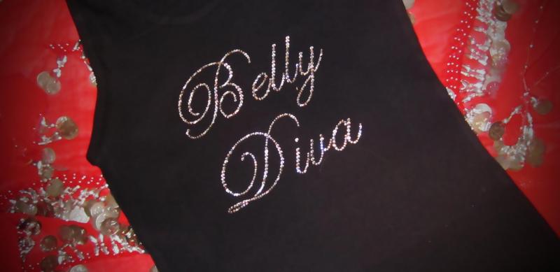 Belly Diva Rhinestone Shirt