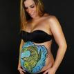 Coi Fish Belly Painting in New Jersey Maternity Photo Shoot