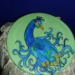 Painted Peacock Stool