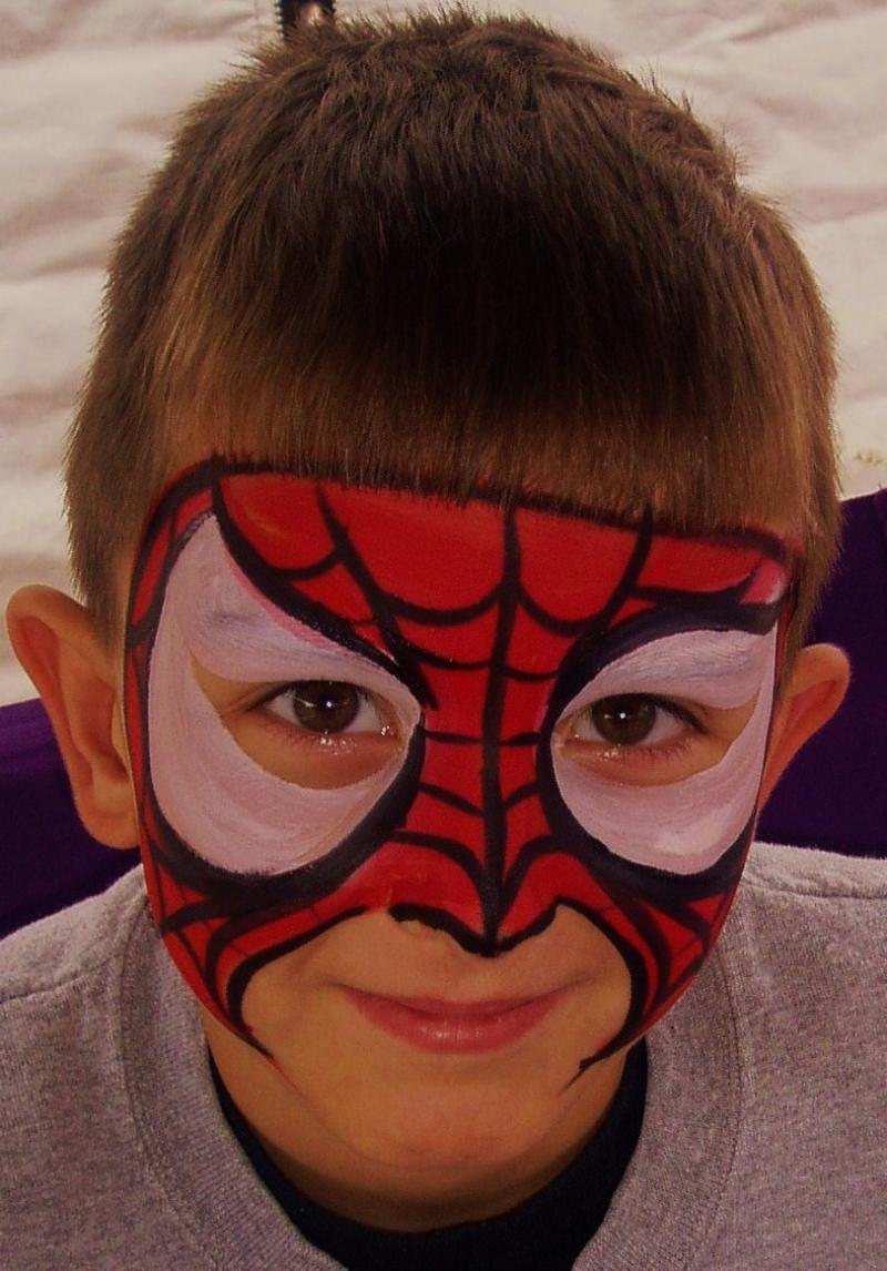 Spider Web Face Painting by CrazyFaces Face Painting Philadelphia PA area