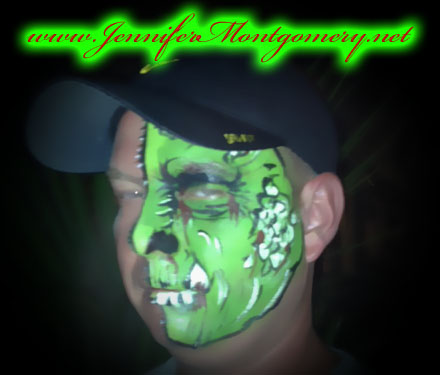 Half Face Painting Key West and Philadelphia Parties and Events