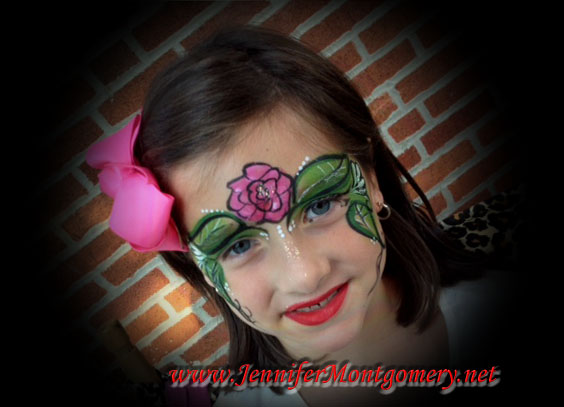 Flower Face Painting Delaware County PA/Philadelphia PA