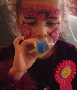 Spider Web Face Paint Design