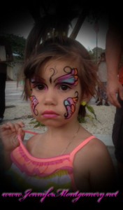 Key West Butterfly Face Painting Jennifer Montgomery Face Painter